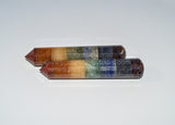 Chakra Crystal Bonded Wand - Raw Energy Tools