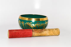 Tibetan Singing Bowl, Green - Raw Energy Tools