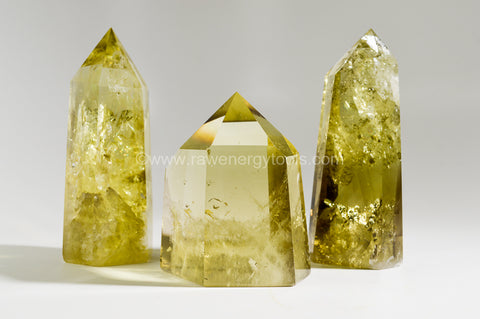 Yellow Quartz Points