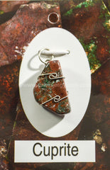 Cuprite Wrapped Pendant