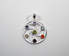 Cosmic Circle Chakra Pendant - Raw Energy Tools