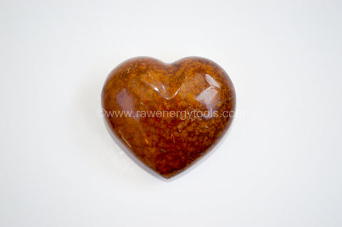 Ocean Jasper Puffy Heart