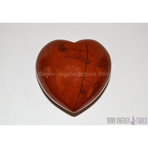 Red Jasper Puffy Heart