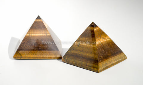 Tiger's Eye Pyramid